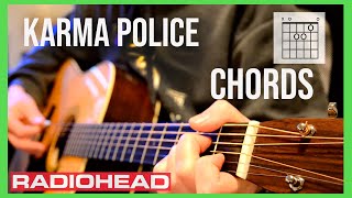 Video thumbnail of "Radiohead - Karma Police + CHORDS (How to Play 2022)"