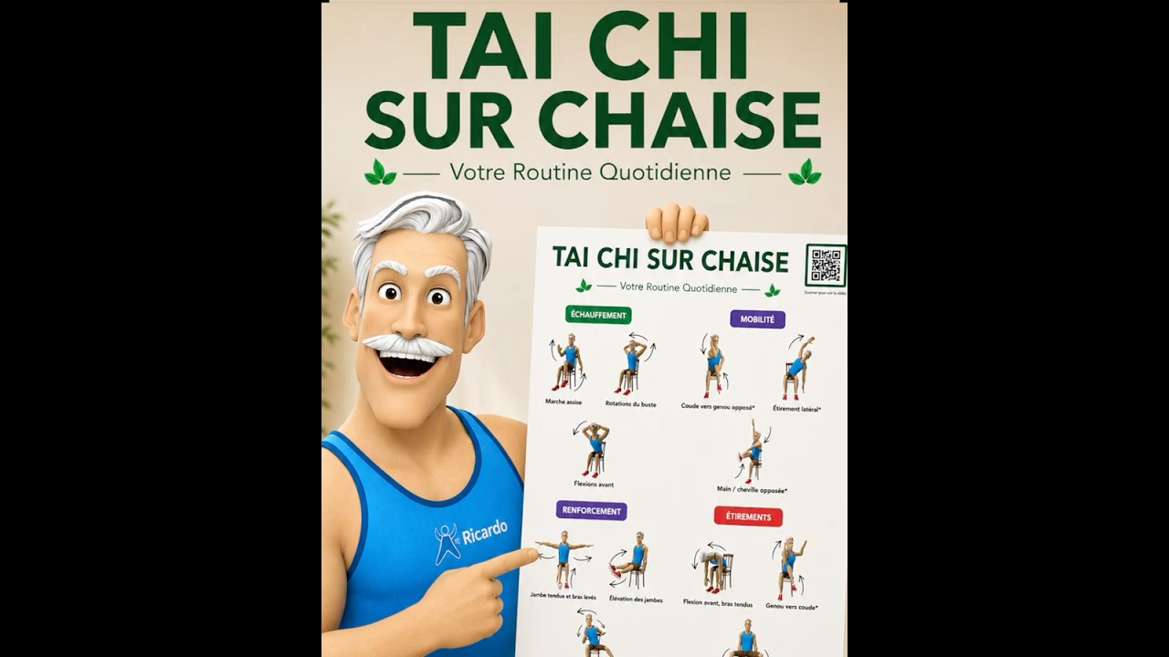 Tai Chi sur Chaise: les PDF à imprimer ou affiches déjà imprimées sont disponible en boutique