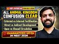Animal Kingdom 🔥 Confusion | External vs Internal, Direct vs Indirect, Open vs Closed | NEET 2026