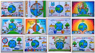 Lifestyle For Environment poster drawing| Earth day poster drawing| Save Environment poster Drawing