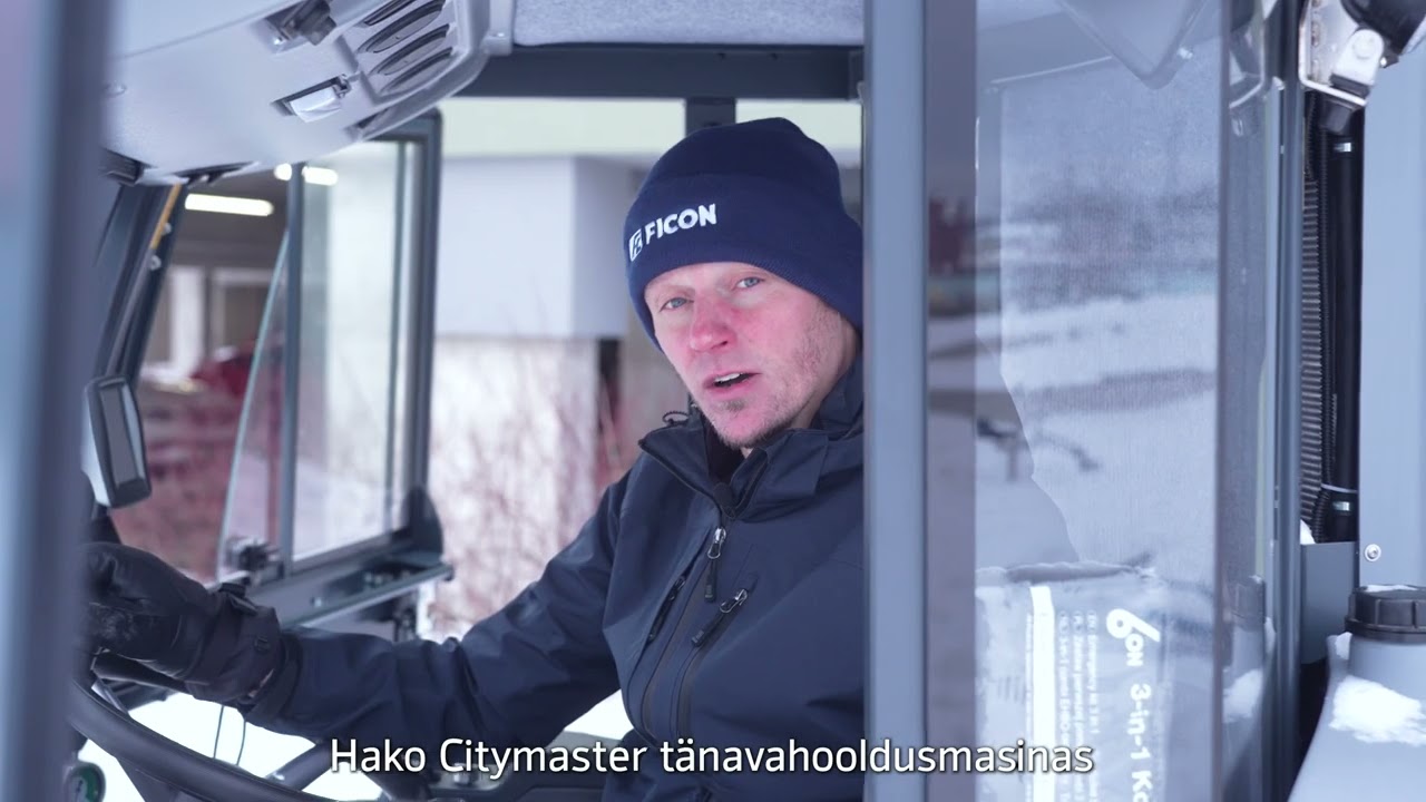 Hako Citymaster tänavahooldusmasin talitöödel