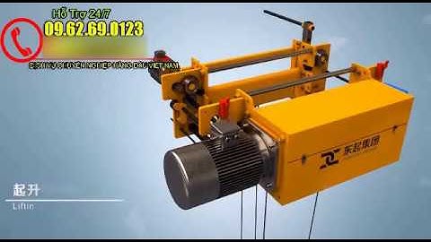 Cấu tạo pa lăng cáp điện 1 tấn, 2 tấn, 3 tấn, 5 tấn, 10 tấn, 20 tấn