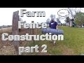 Farm fence construction, part 2.  Braces and woven wire without a stretcher.  FarmCraft101.