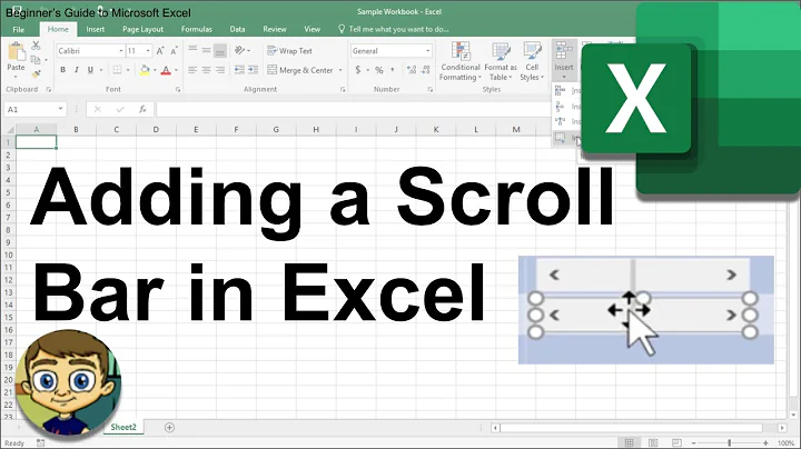 Adding a Scroll Bar in Excel