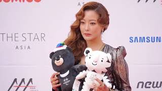 171115 Kim Hee Seon 김희선 at the red carpet of Asia Artist Awards