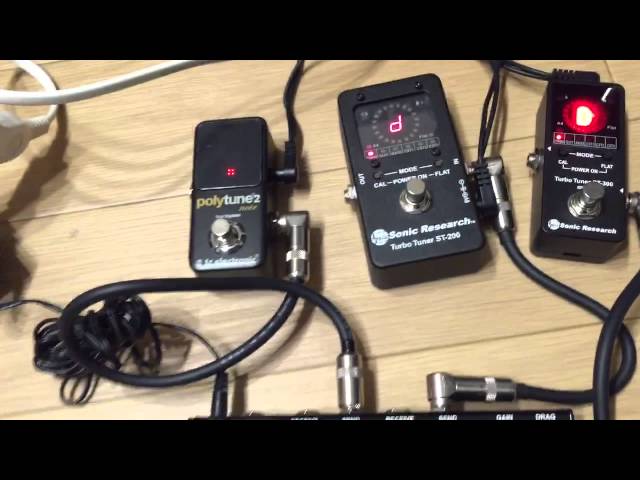 Sonic Research ST-200 vs ST-300 vs TC POLY TUNE2 TUNER - YouTube