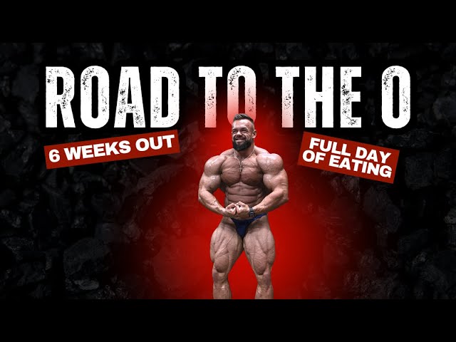 6 Weeks to the Olympia | High Day | Full Day of Eating Vlog | Shoulder/Arm Day | Jordan Hutchinson