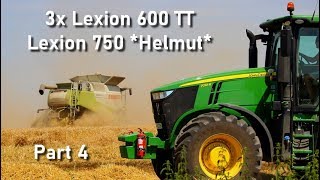 3x Claas Lexion 600TT & 750TT *Helmut* - Harvest 2019 - Part 4