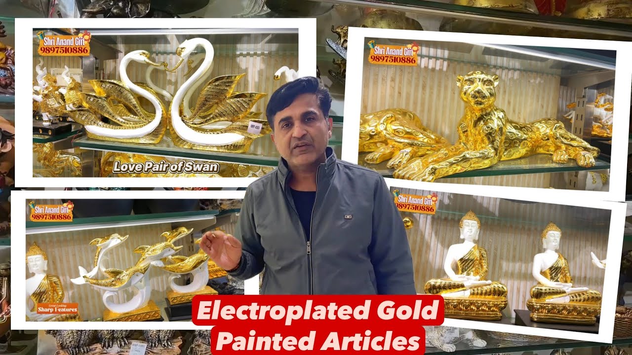 Electroplated Gold Painted Articles ✨ | Shri Anand Gift Palace SRE ✨🎁 | 