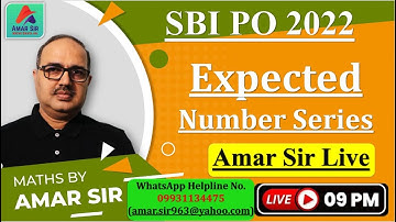 Expected Number Series | Mission SBI PO 2022 | #Amar Sir