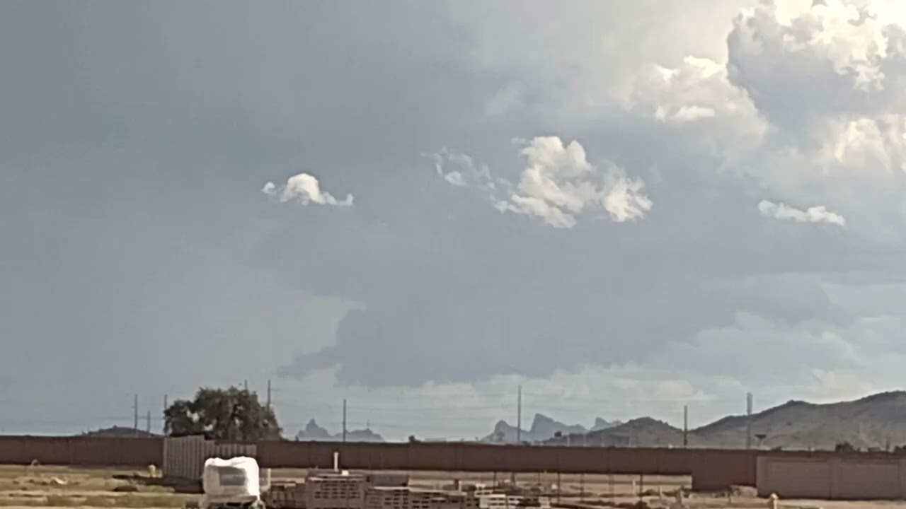 9/12/22 Awesome storm with rapidly rotating wall cloud
