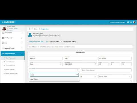 GotHomis Client Registration