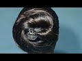 easy hairstyles for long hair /oiling bun
