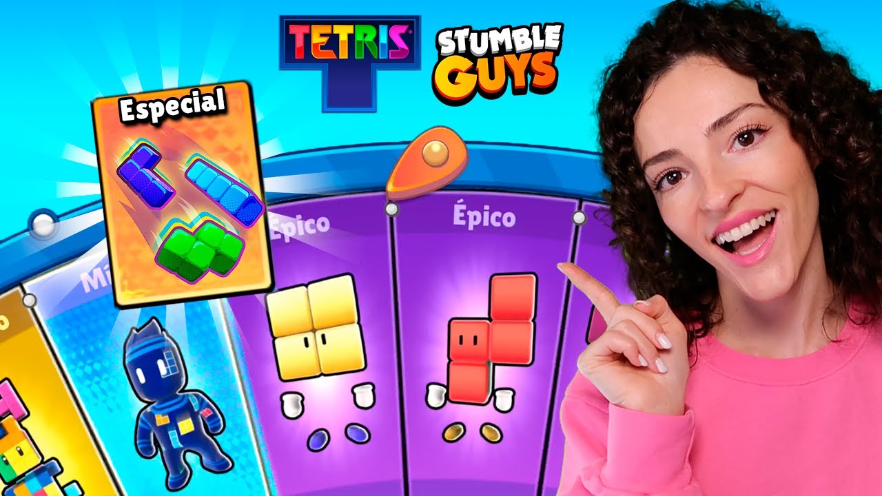 Game Tetris - Stumble Guys - Queen Bee Festas