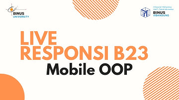 [LIVE RESPONSI UTS B23] Mobile OOP