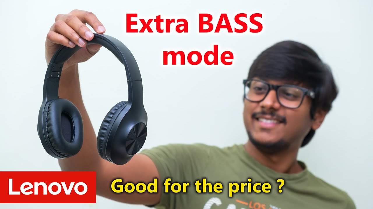 Lenovo's New Headphones with Extra BASS mode! Unboxing & Review - YouTube