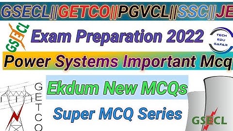 Power System Most Important Mcq||Part-2||GSECL Exam Preparation||GETCO||GATE||SSC||RRB||JE||PGVCL