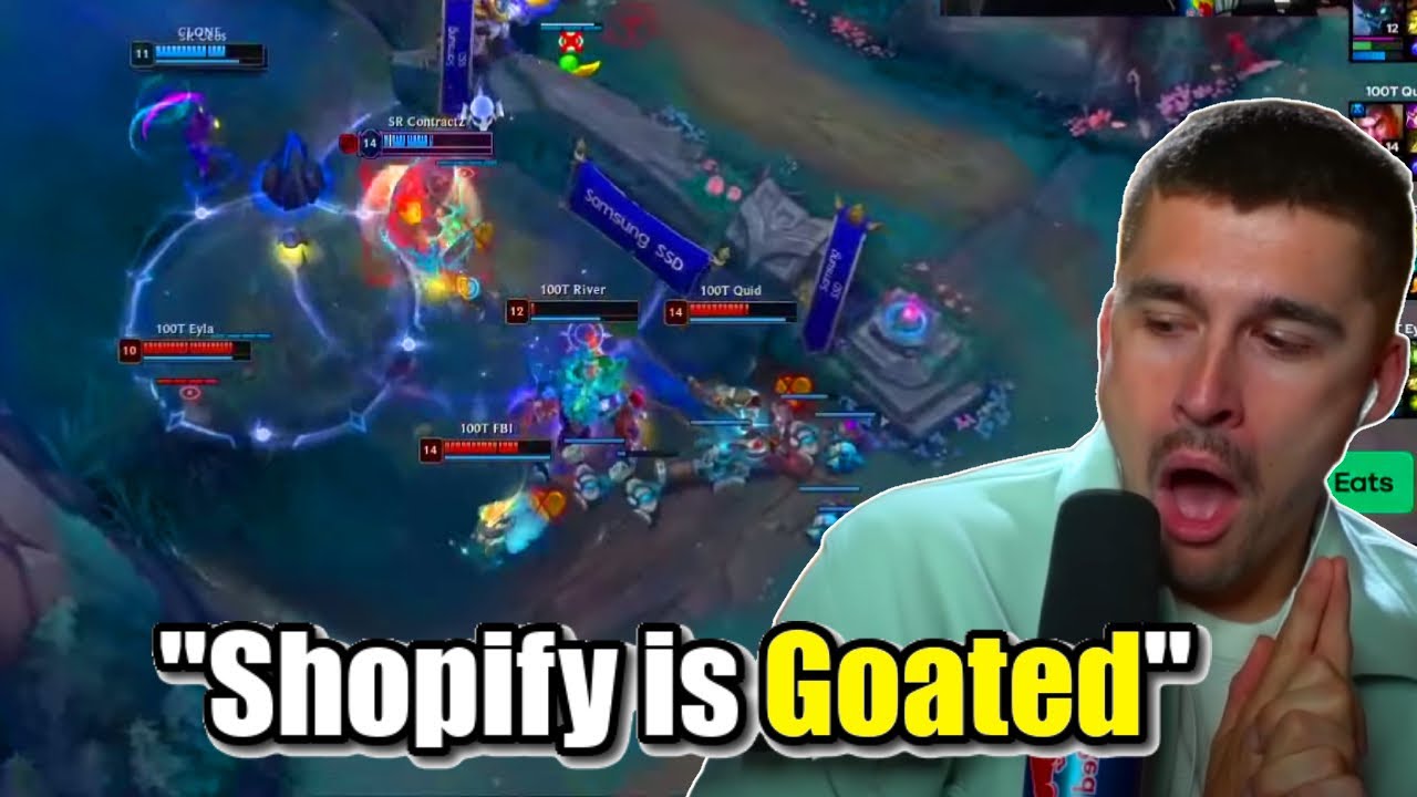 Ludwig Reacts to the 100 Thevis vs Shopify Rebellion