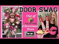 Valentine Door Swag out of Dollar Tree Christmas trees | Dollar Tree Valentine's Day Wreath | SWEET!