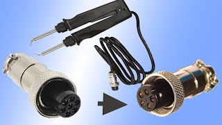 видео: Переделка паяльника (станции) 7-отверстий штекера в 5-отверстий (GX12-5) картинка: Переделка паяльника (станции) 7-отверстий штекера в 5-отверстий (GX12-5)