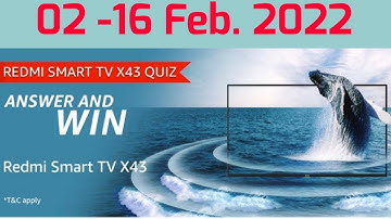 Amazon Redmi Smart TV X43 Quiz Answers Today | Amazon Quiz Answers Today | Amazon Quiz Today |
