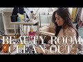 BEAUTY ROOM CLEAN OUT VLOG  😩 SEND HELP