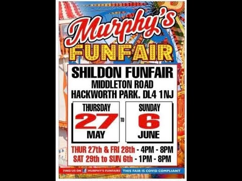Murphy's Fun Fair At Hackworth Park - Shildon Vlog (4th June 2021)