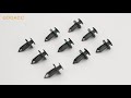 Gooacc 150 pcs pushtype bumper fasteners rivet clips2 sizes universal auto clips  fastener