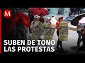 Protestas de la CNTE desatan caos en distintas regiones del país
