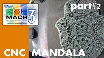 3040 CNC router adventures - Mandala V-Carve Part 2