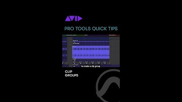 Use Clip Group in Pro Tools to create Grouped Clips quickly to simplify the arrangement process