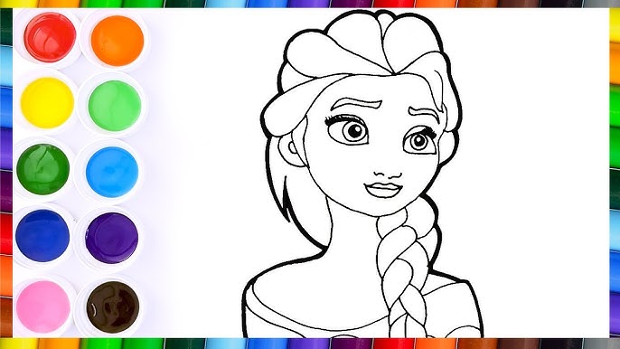 Como Dibujar Y Colorear a la Princesa Elsa Frozen de Arcoiris - Dibujos Faciles Para Niños - YouTube como-dibujar-y-colorear-a-la-princesa-elsa-frozen-de-arcoiris-dibujos-faciles-para-ni-os-youtube