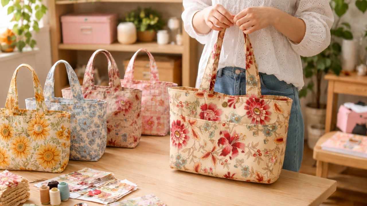 Cute small handbag sewing ideas with multiple compartments 💟 Gift Sewing Ideas 💟