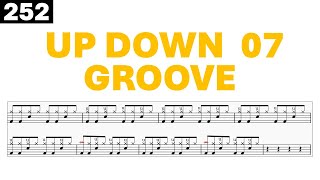 Drum Lesson 252 - Up Down 07 (Aula de Bateria - Up Down 07)