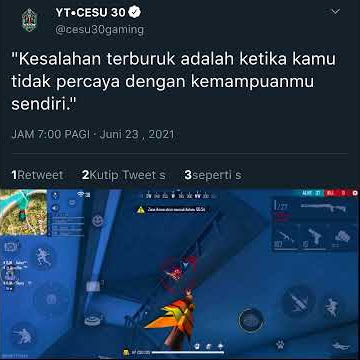STORY WA FF 30 DETIK || STORY KATA KATA BIJAK #12 || GARENA FREE FIRE
