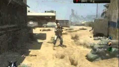 COD Black Ops Ballistic Knife Rampage on Firing Range