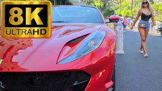 8K FERRARI CARS ➤ Monaco Supercars | 8K UHD | Compilation #1