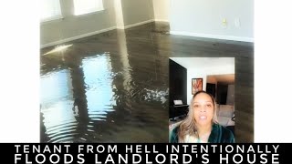"Tenant From Hell" Intentionally Floods Landlord's House One Week Into Lease Costing Thousands