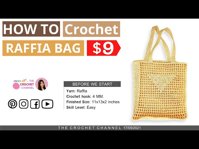 Easy and Fashion! Prada Crochet Raffia Tote Bag