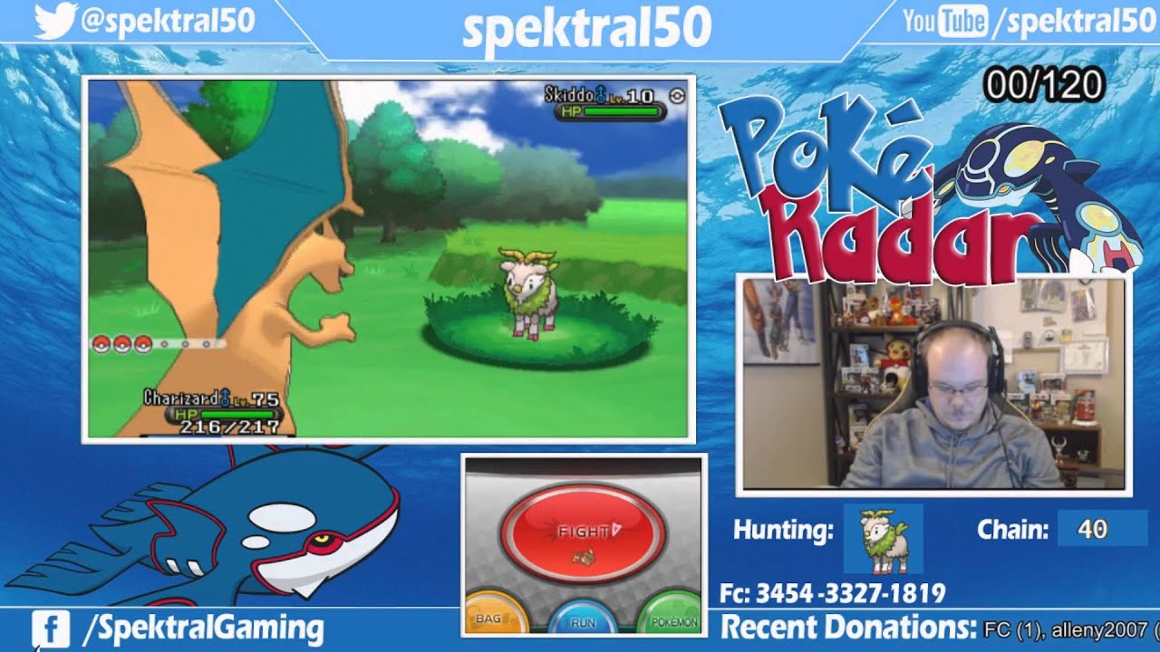 Live Shiny Skiddo Reaction PokeRadar Quest!!!