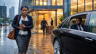 Single Mom Walked 6 Miles In The Rain To Her Interview Unaware The Billionaire CEO Was Watching...