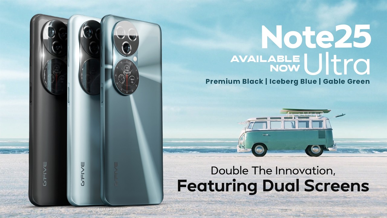 G'Five Note25 Ultra dengan layar besar dan tiga kamera (Source: YouTube Channel = GFive Pak) G'Five Note25 Ultra dengan layar besar dan tiga kamera (Source: YouTube Channel = GFive Pak)