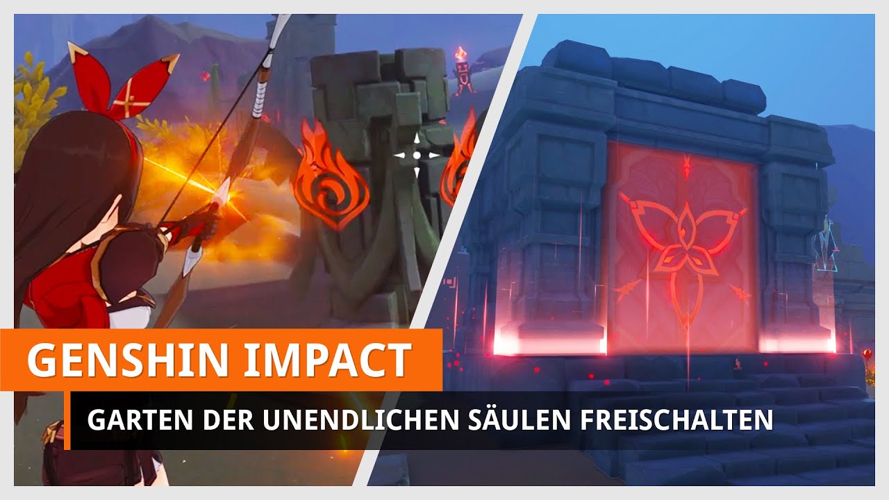 Genshin Impact Garten der unendlichen Säulen freischalten YouTube