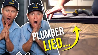 Buckling floors...Plumber lied - You will never guess what is causing this...