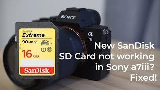New SanDisk SD Card not working in Sony a7iii: Fixed! screenshot 5