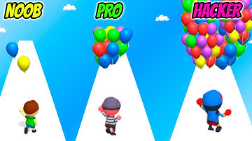 Balloon Boy 3D - NOOB vs PRO vs HACKER
