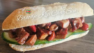 Surinaamse Broodje Kip Charsiu1 Van De Moksi Meti Vleessoorten Recept Chicken Charsiu Recipe