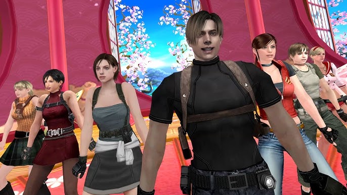 Leon Kennedy and Ada Wong from Resident Evil 4 at @animeexpo