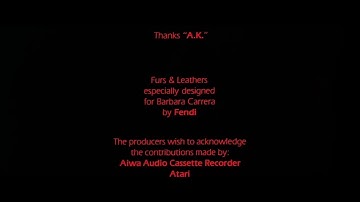 Never Say Never Again (1983) - End Credits - HD