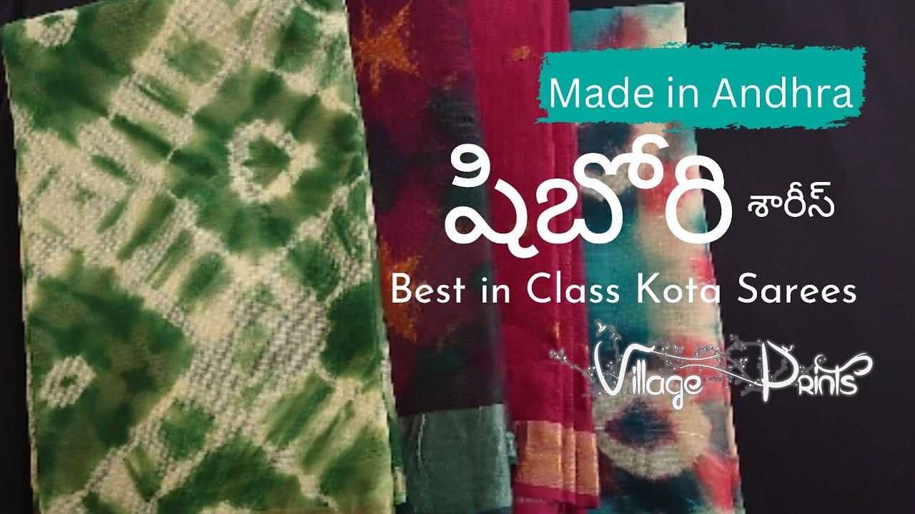 Try these Best in Class Shibori Sarees Made in Andhra Pradesh at Village Prints